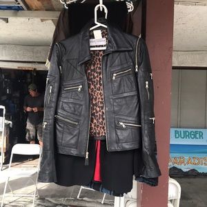 Dolce and Gabbana leather jacket size 6